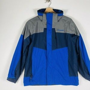 Columbia Bugaboo Interchange Blue Shell Coat Jacket Youth‎ Boys Large `14 16